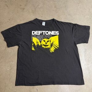 Deftones Diamond Eyes Band T-Shirt Owl Graphic Size 2XL Alternative Rock Black